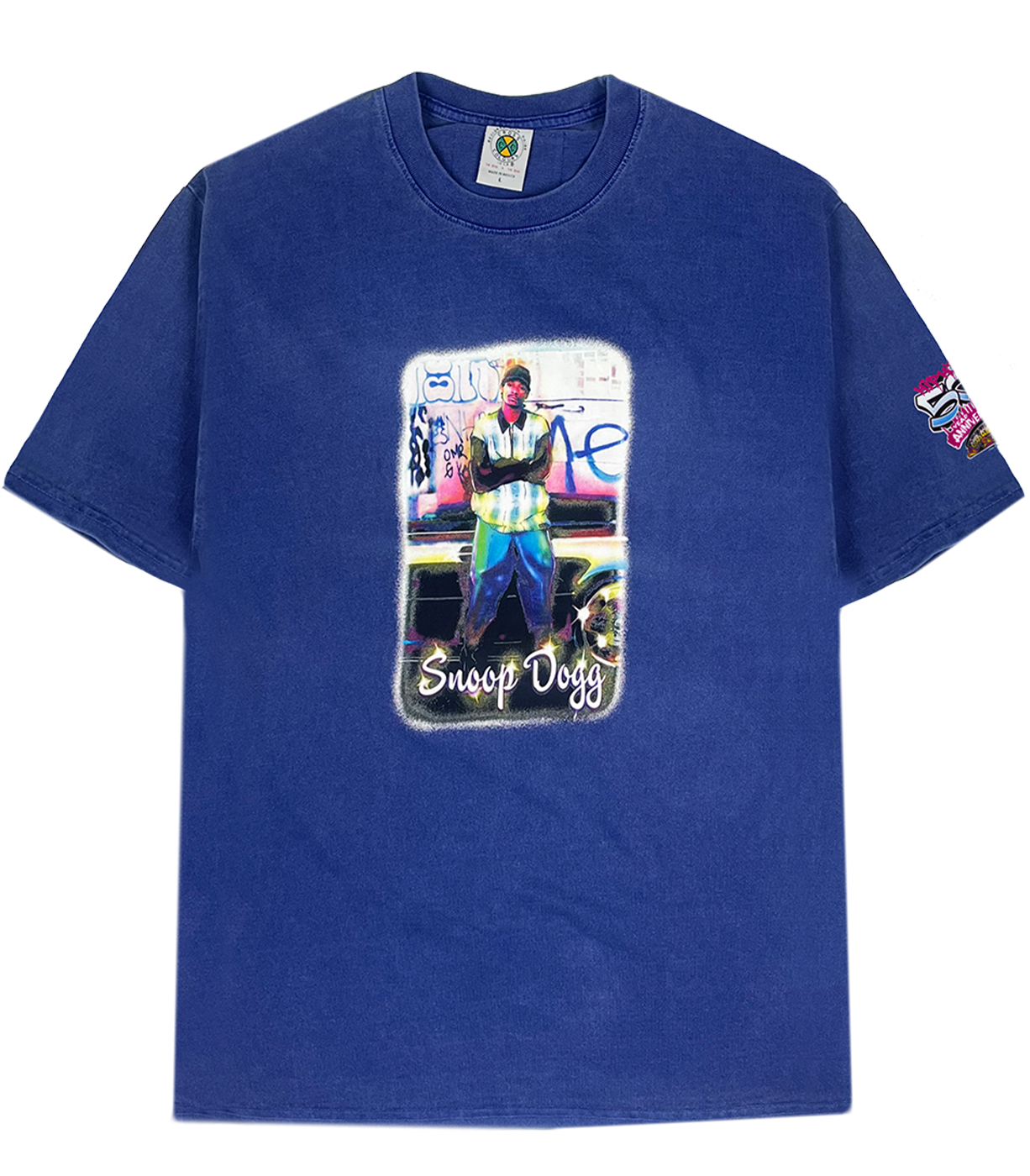 Snoop Dogg Sparks T Shirt - Vintage Pigment Blue