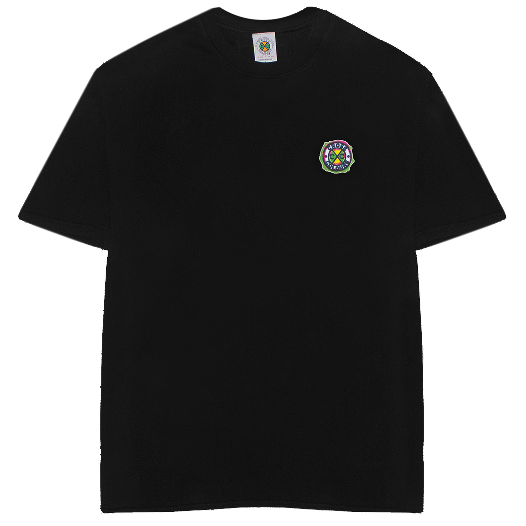Cross Colours Airbrushed Classic Circle Logo T-shirt - Black