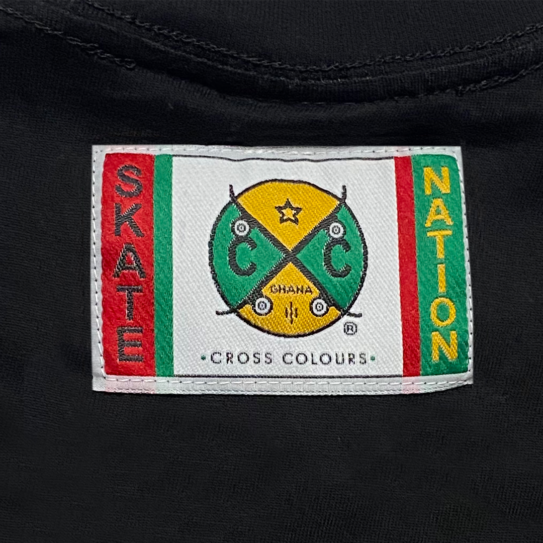 Cross Colours X Skate Nation Youth Group T Shirt - Black