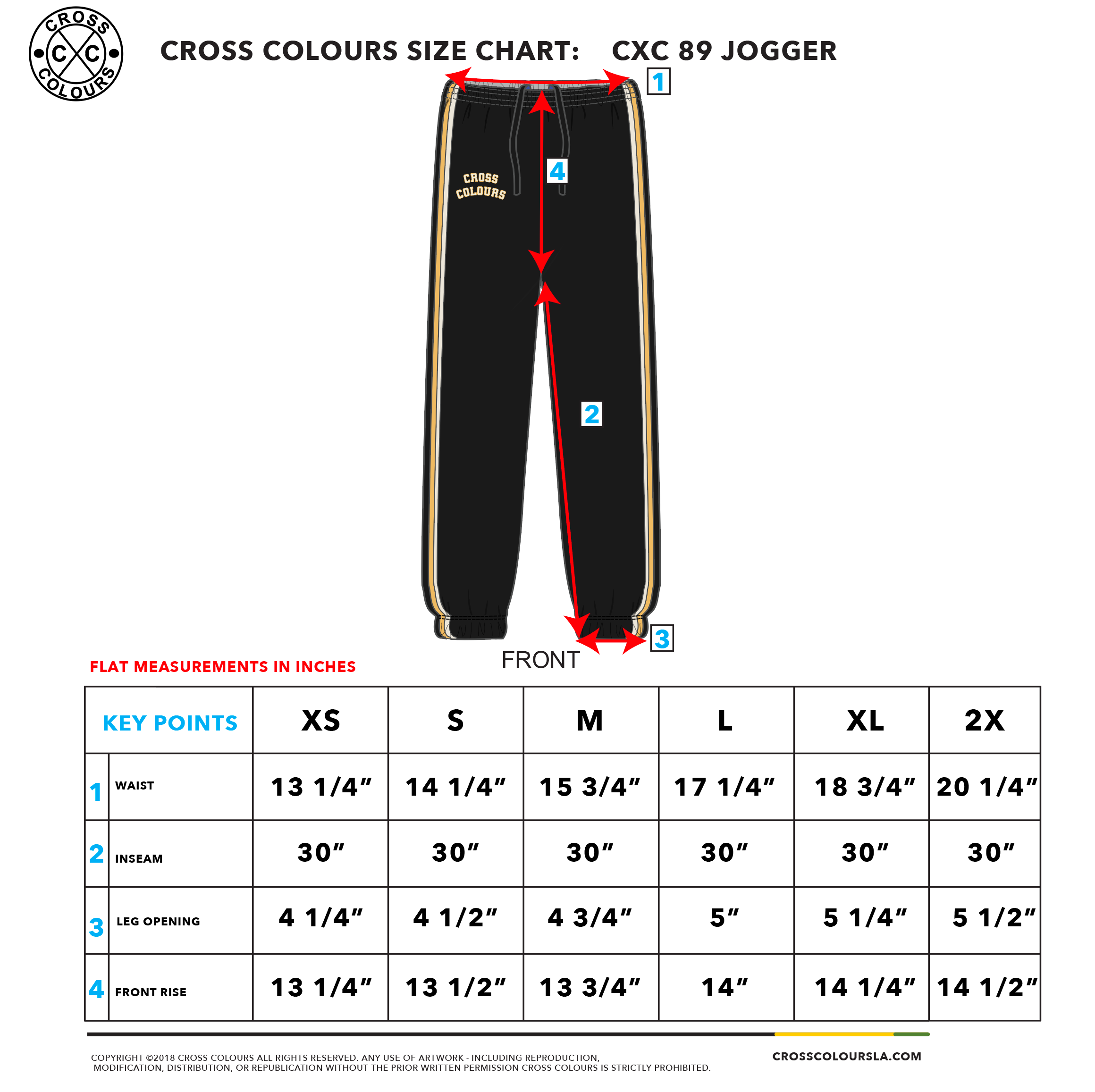 Cross Colours 89 Black Jogger - Black