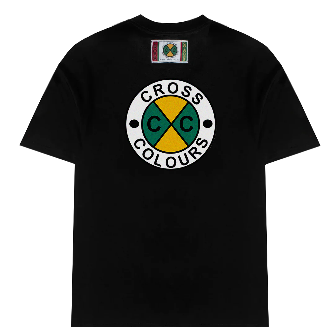 Cross Colours Circle Logo T Shirt - Black