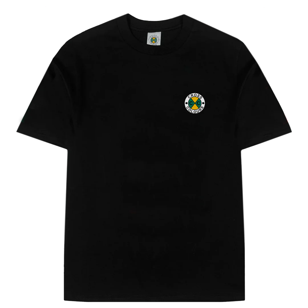 Cross Colours Circle Logo T Shirt - Black