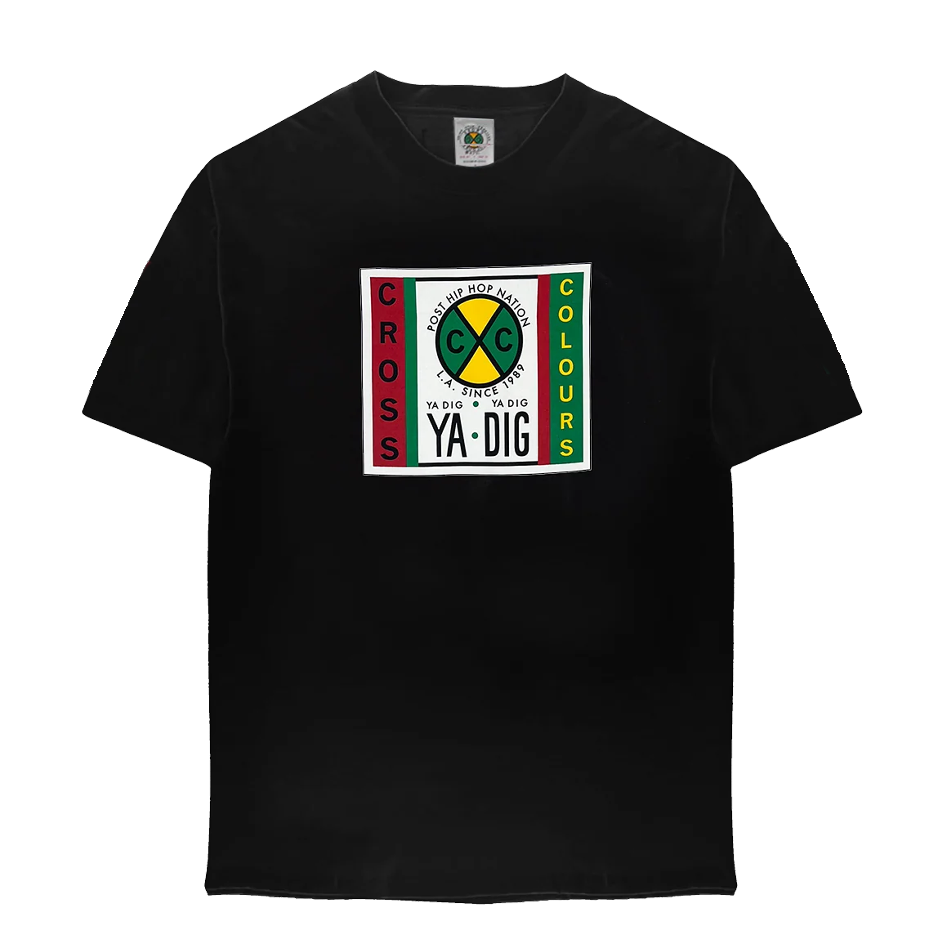 Cross Colours Label Logo T-shirt - Black
