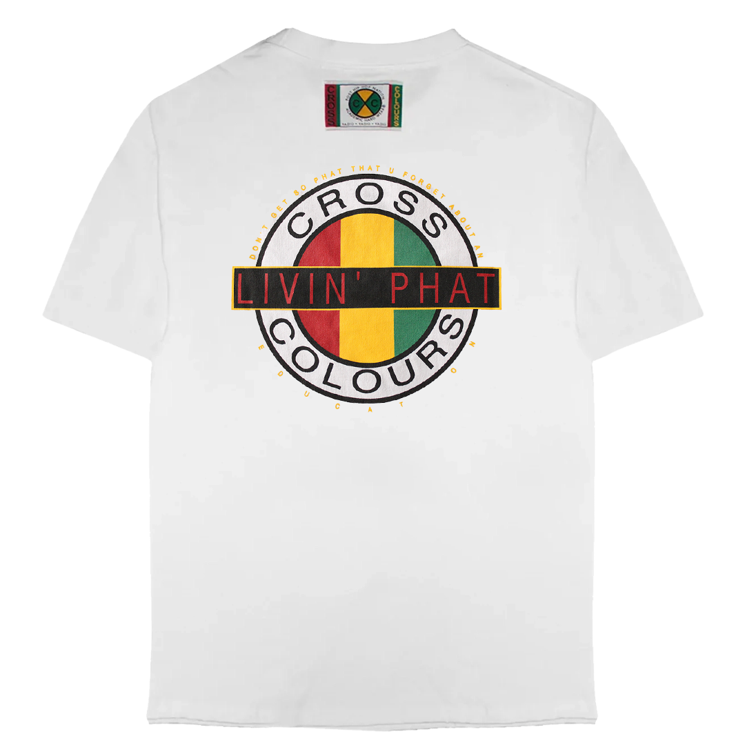 Cross Colours Livin Phat T Shirt - White