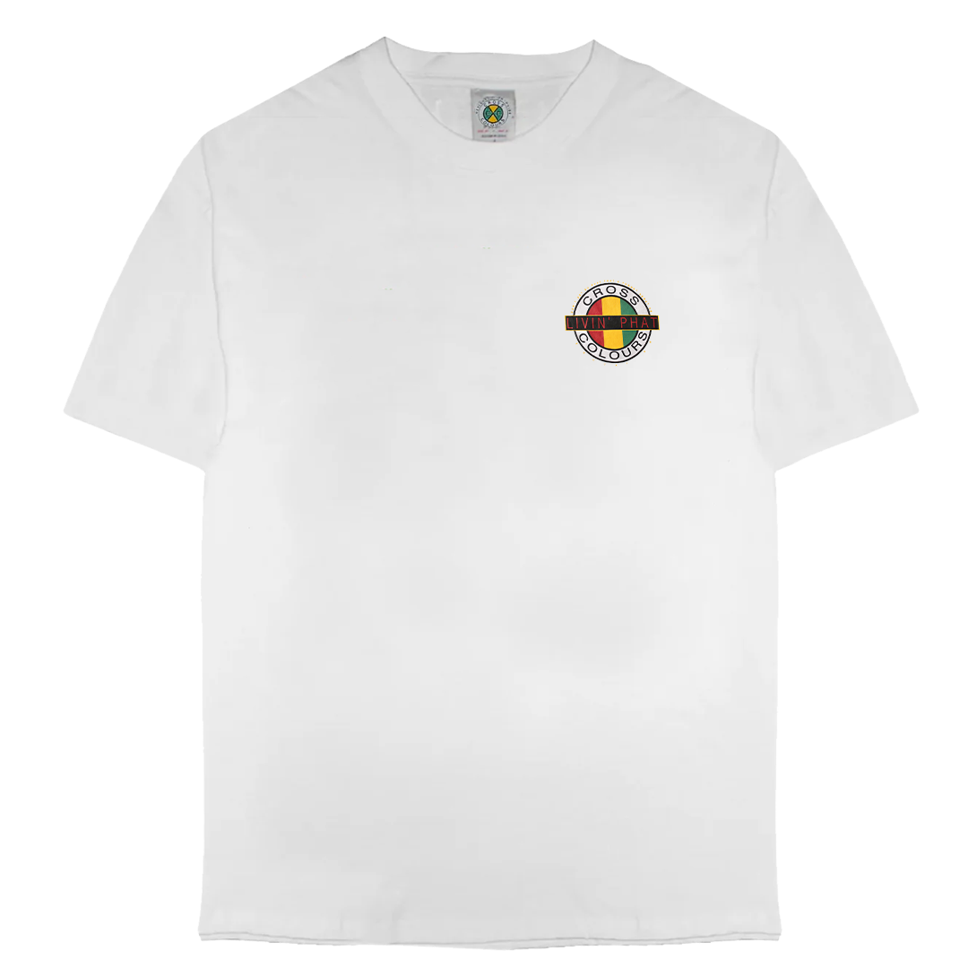 Cross Colours Livin Phat T Shirt - White