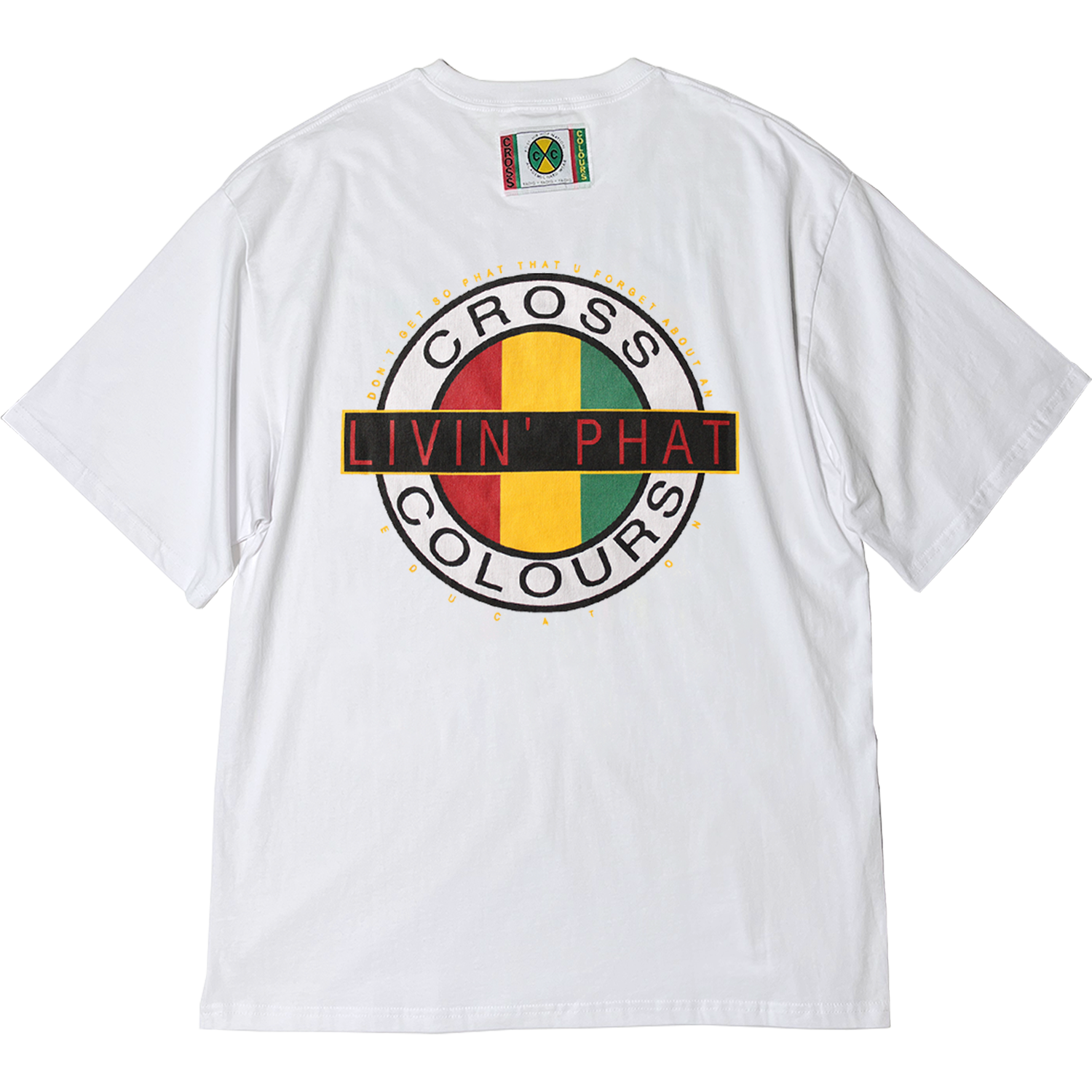 Cross Colours Livin Phat T-Shirt- White