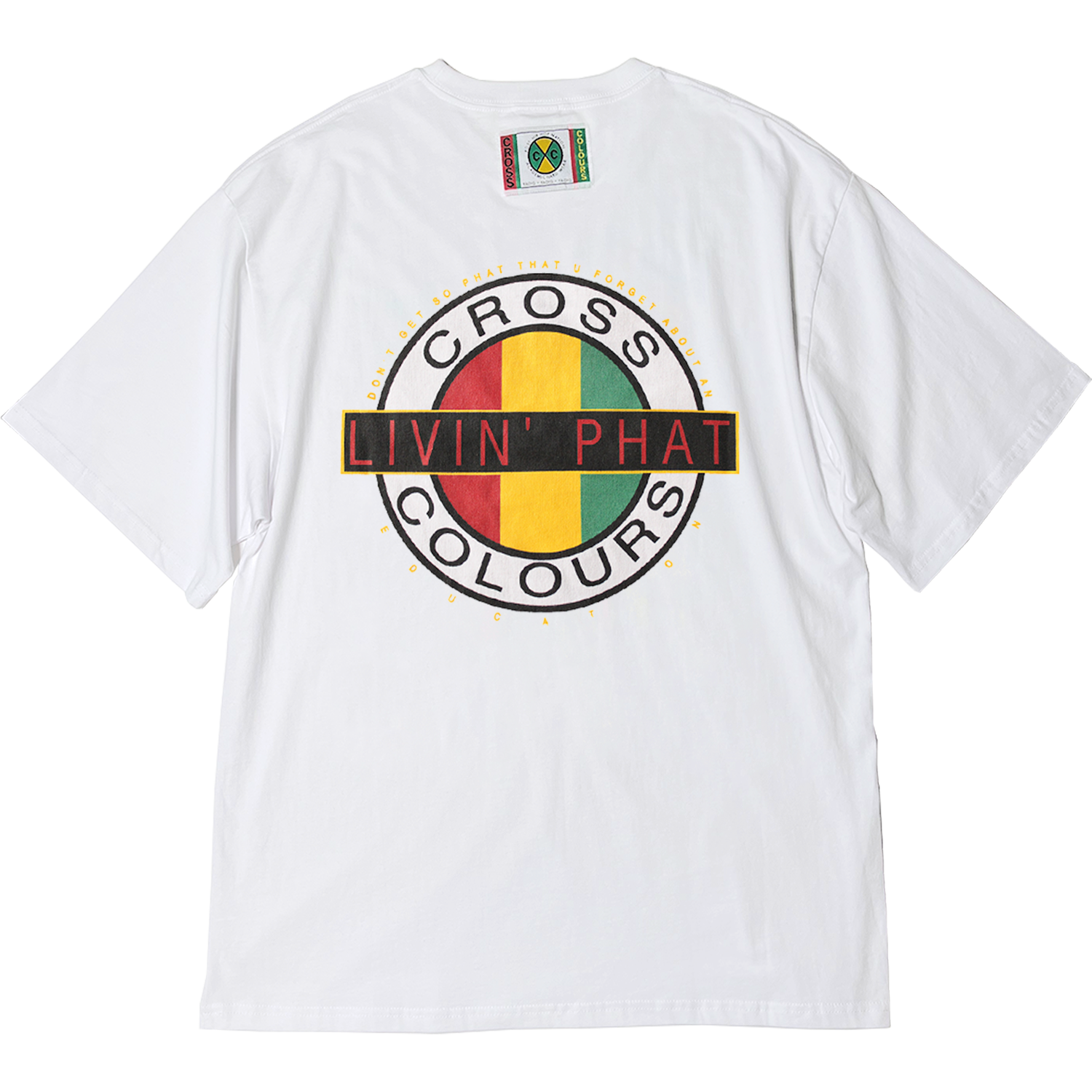 Cross Colours Livin Phat T-Shirt- White