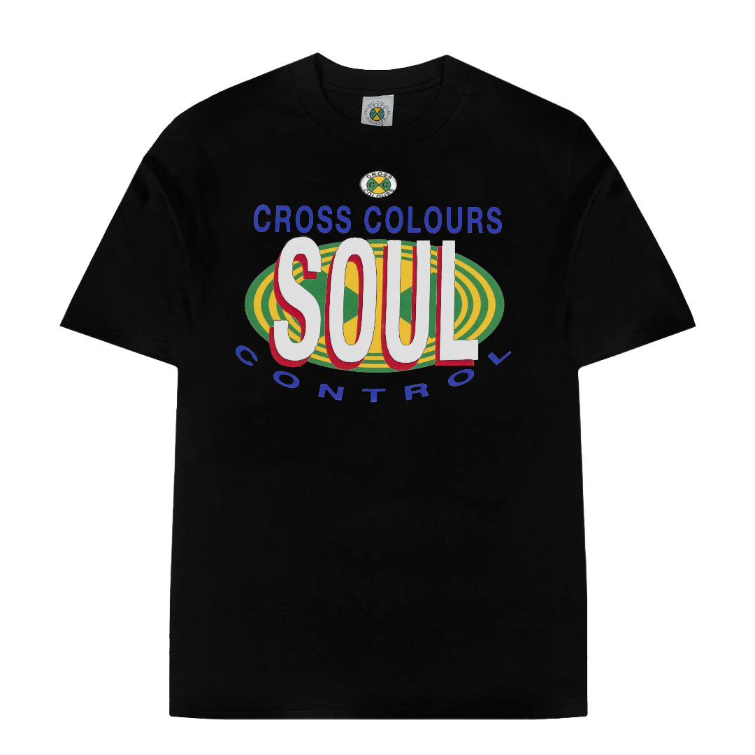 Cross Colours Soul Control  T-Shirt - Black