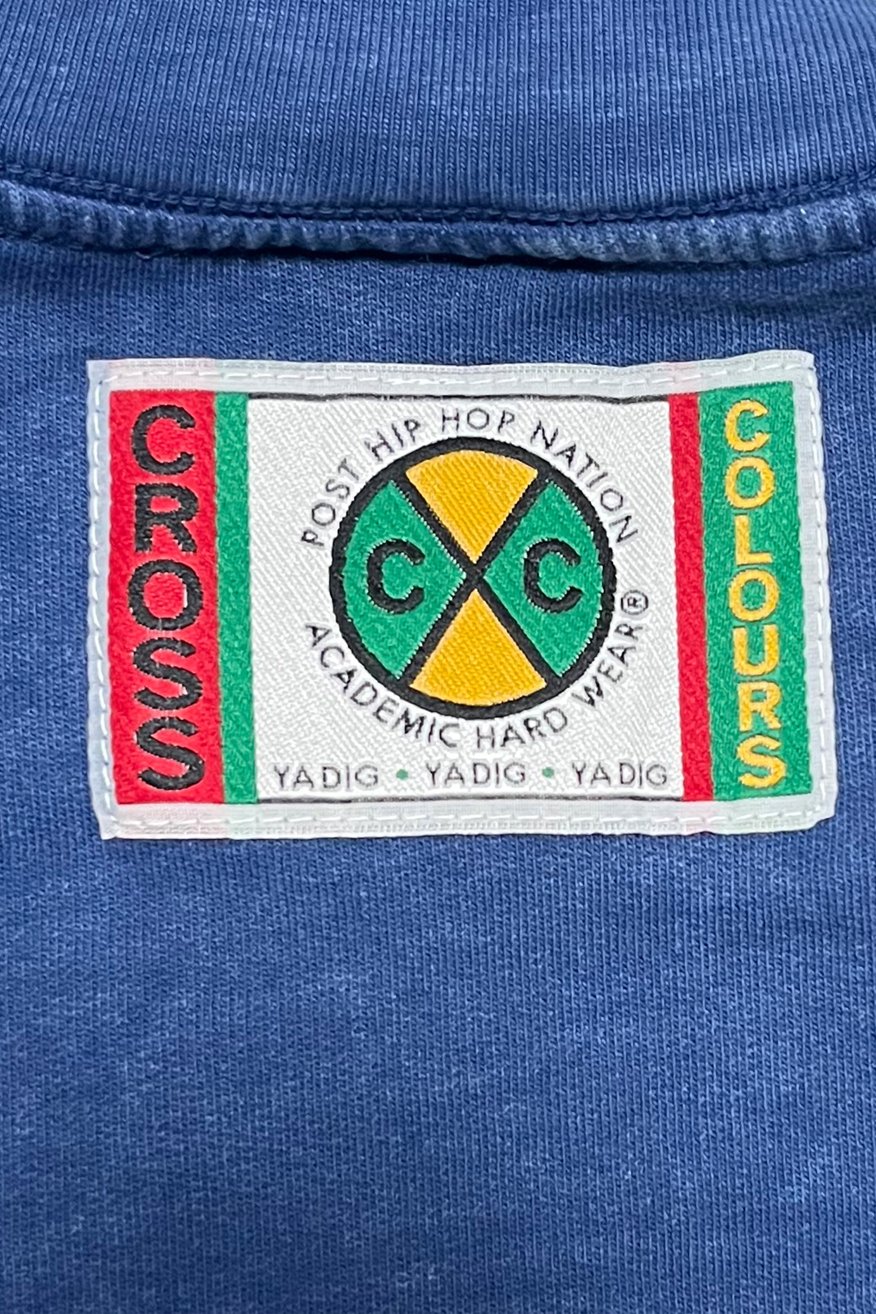 Cross Colours Boyz N The Hood Guidance Crop Sweatshirt - Blue Mineral
