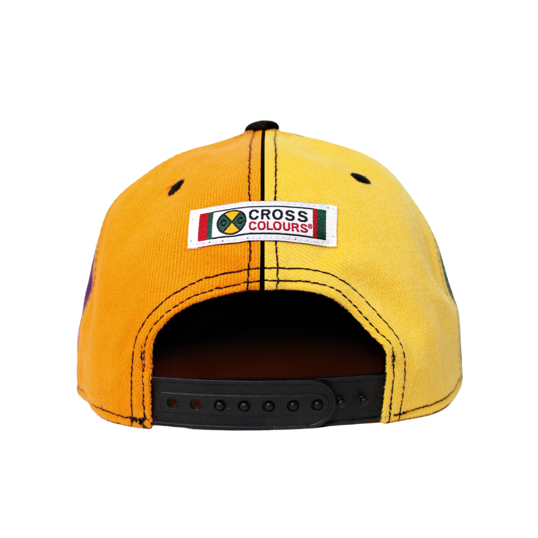 Cross Colours Circle Logo Color Block Snapback
