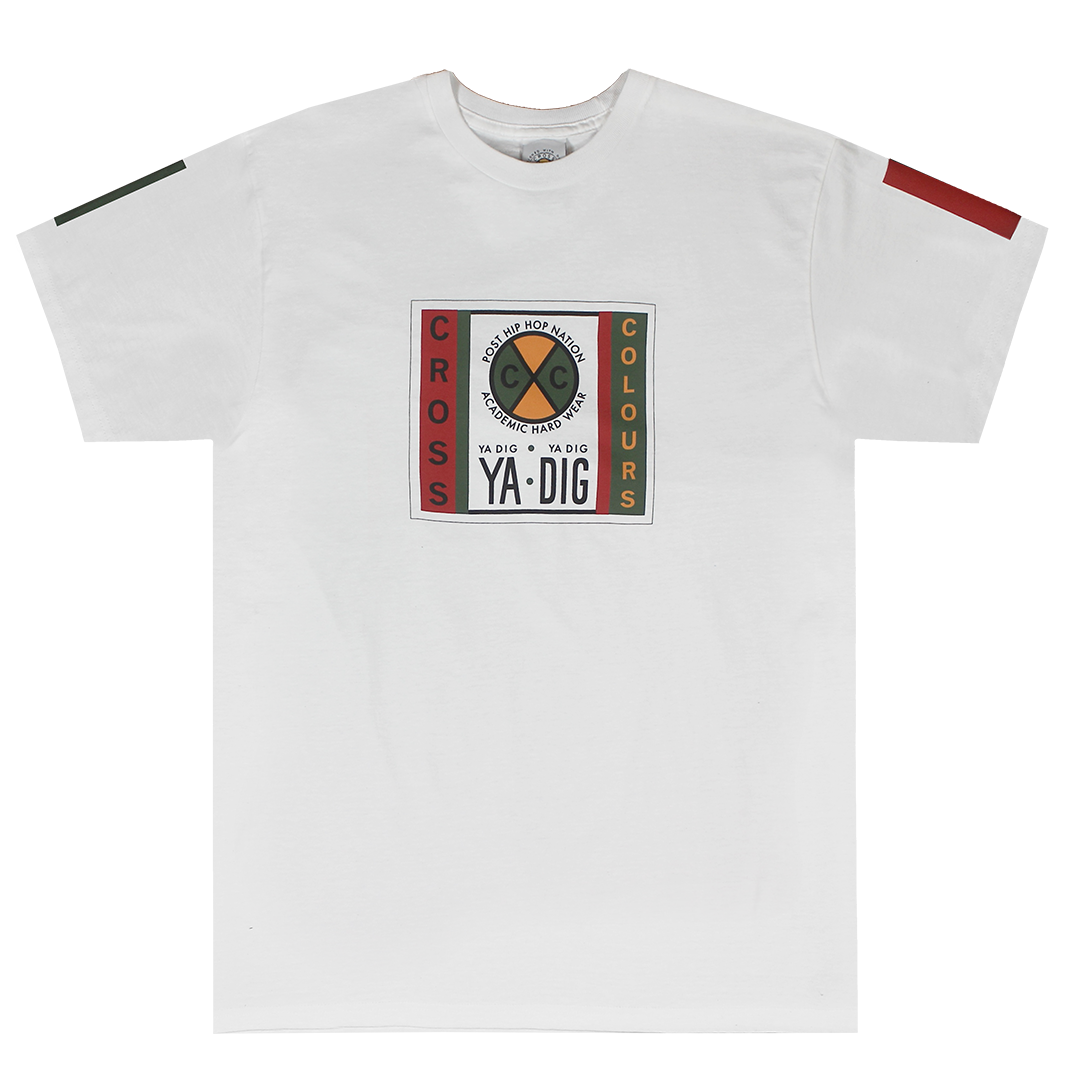 Cross Colours Label Logo T Shirt - White