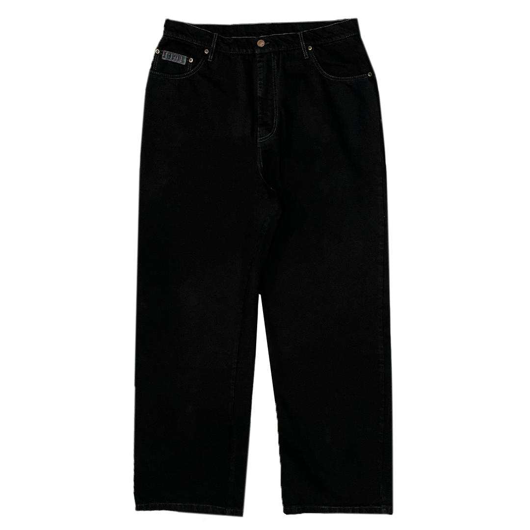 Cross Colours Oversized Denim Jean- Overdyed Vintage Black