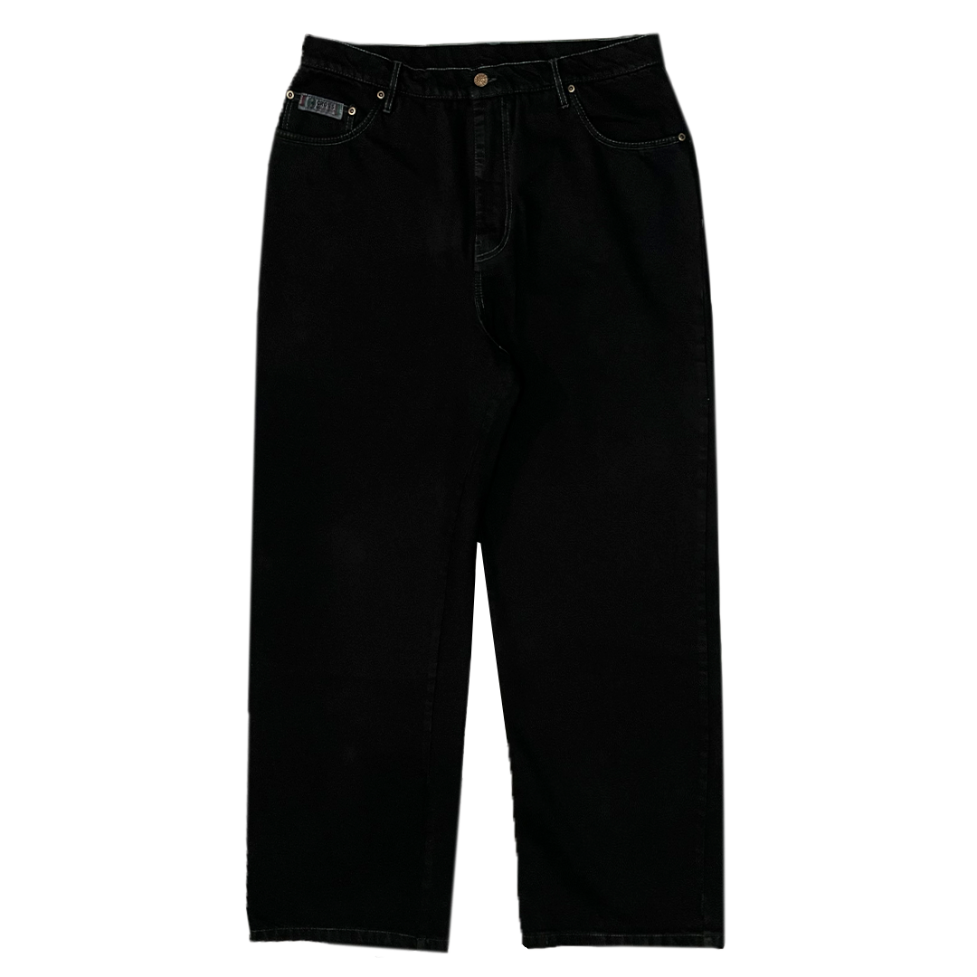 Cross Colours Oversized Denim Jean - Overdyed Vintage Black