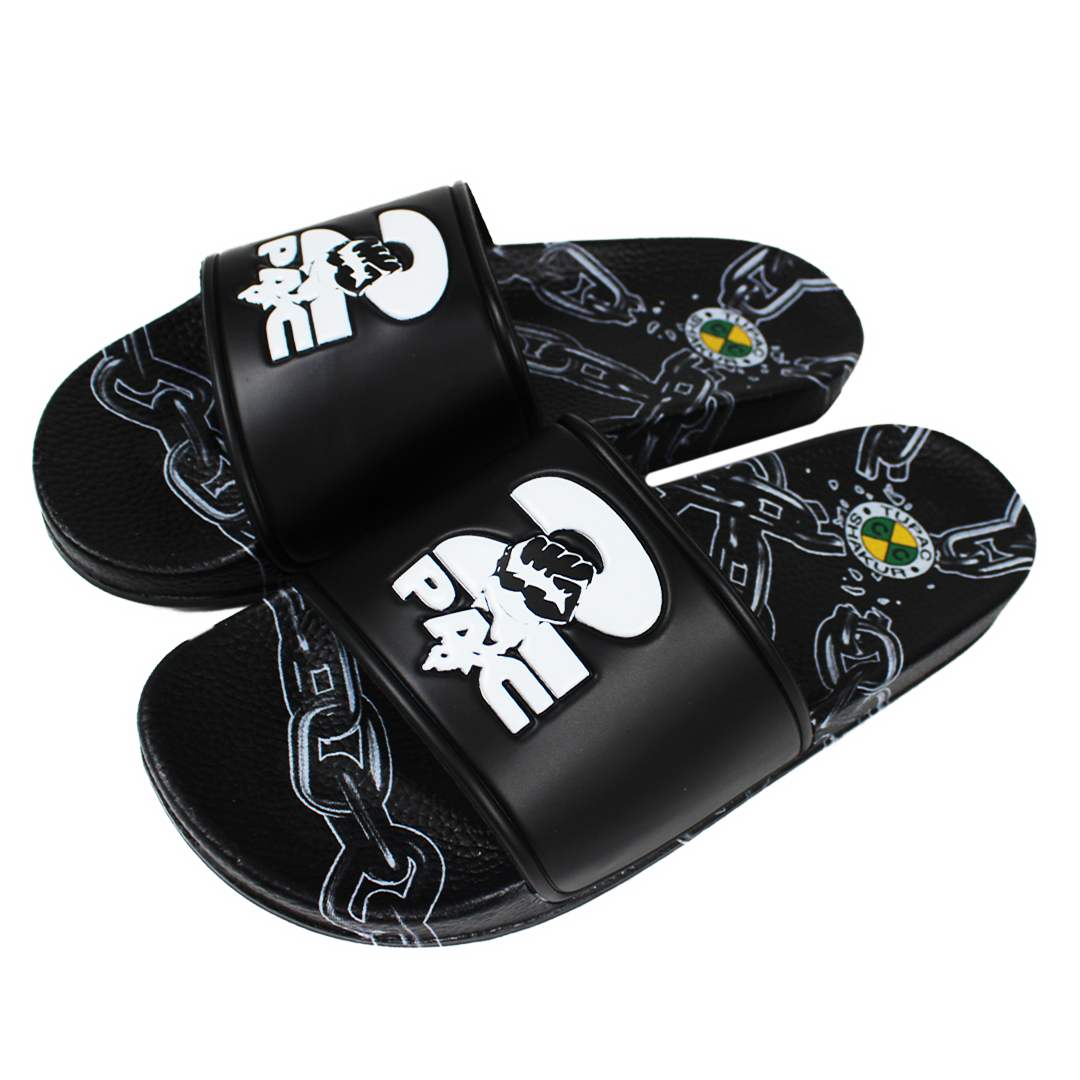 2Pac Chain Slides (Men's) - Black