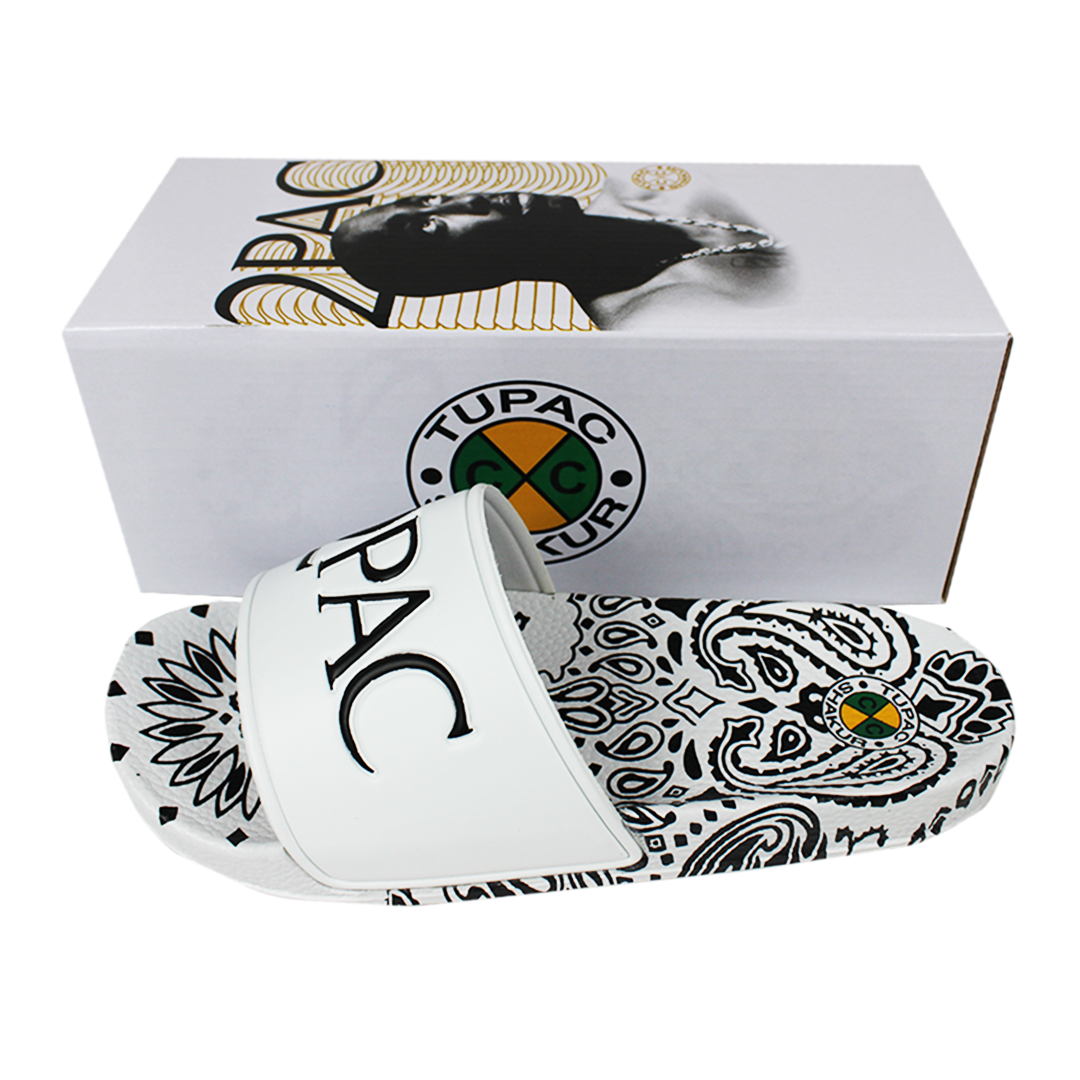 2Pac Paisley Slides (Women's) - White