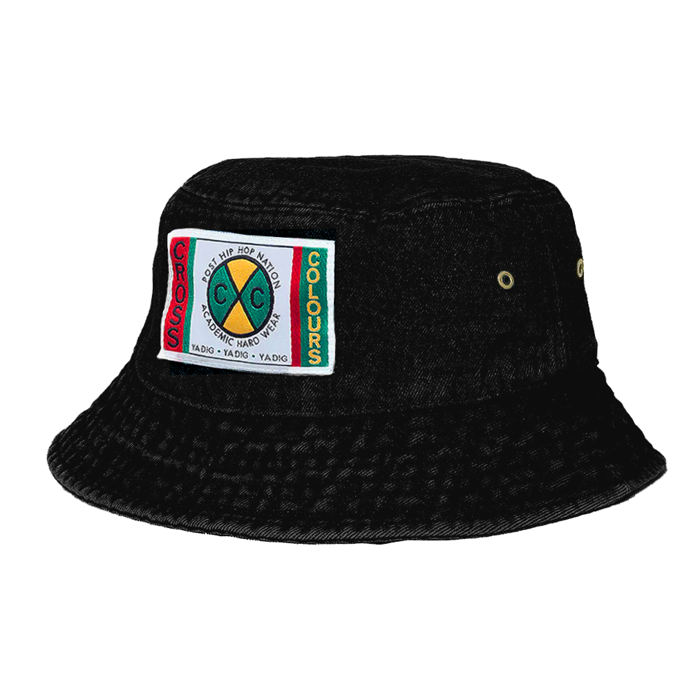 Cross Colours Denim Bucket Hat - Vintage Black