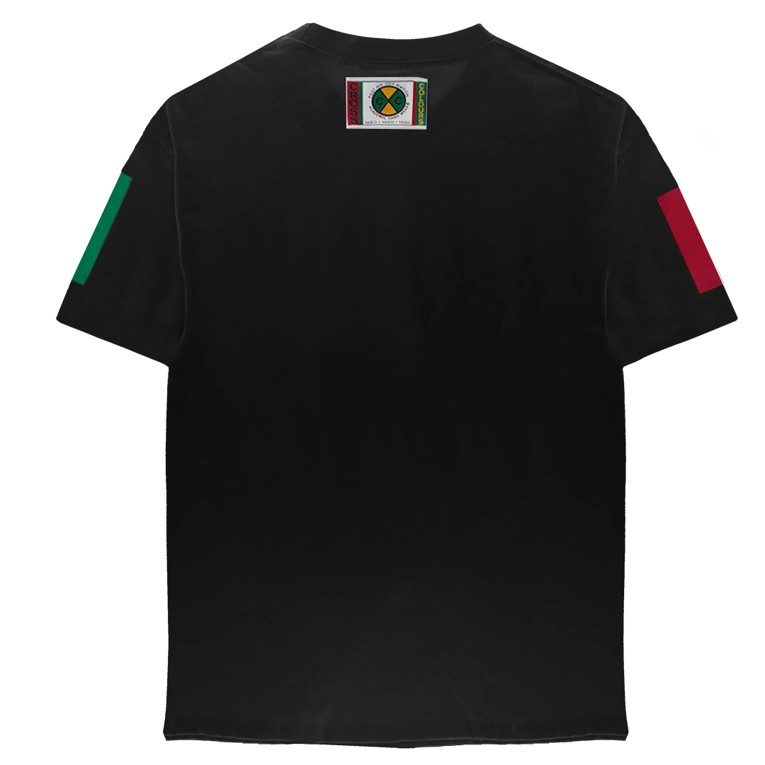 Cross Colours Label Logo T-shirt - Black