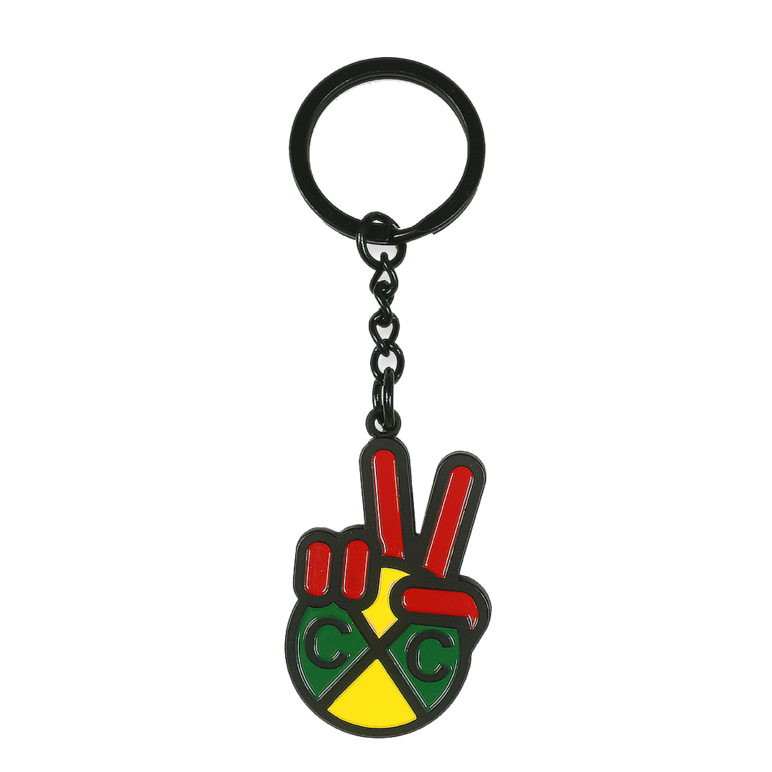Cross Colours Peace Hand Keychain