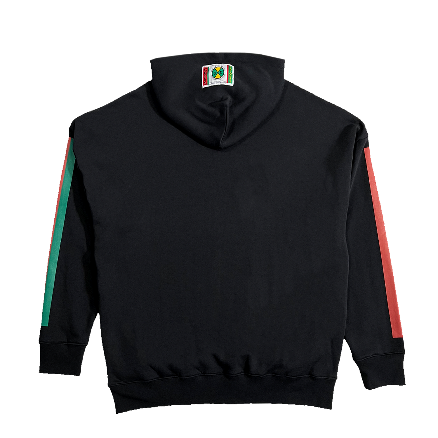 Cross Colours Label Logo Side Pocket Hoodie - Black