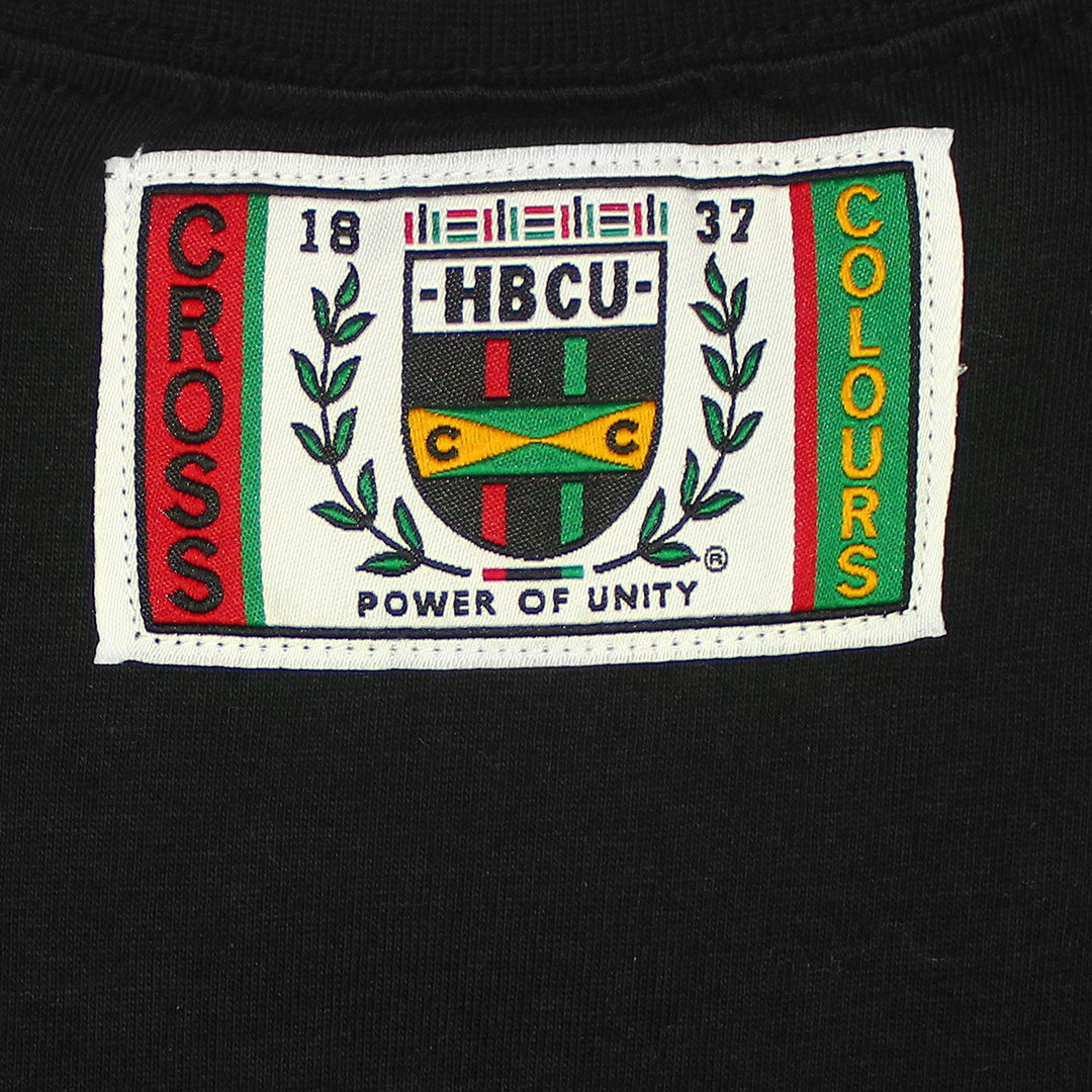 Cross Colours X HBCU Higher Learning Crop T-Shirt - Black
