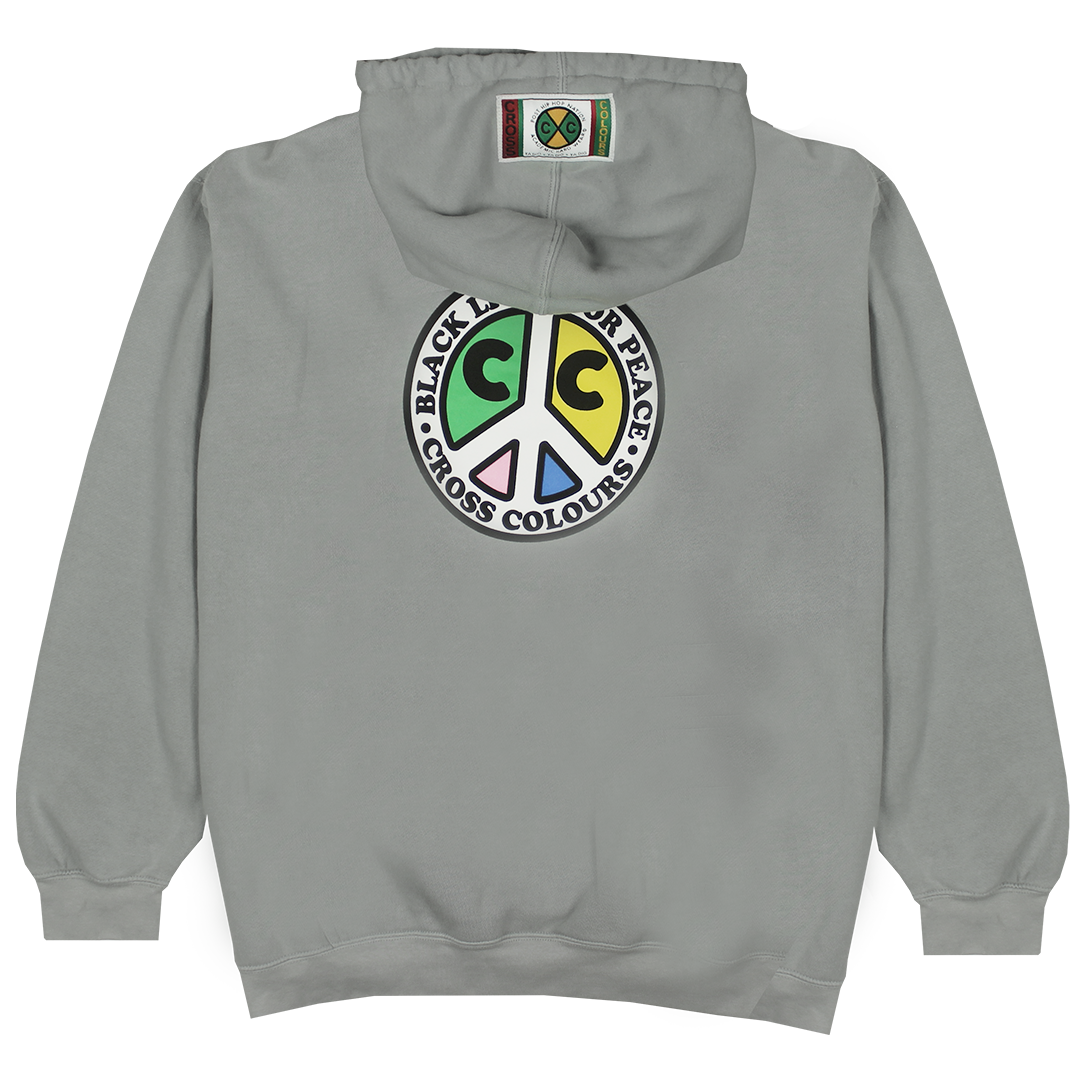 Cross Colours Black Lives For Peace Hoodie - Grey