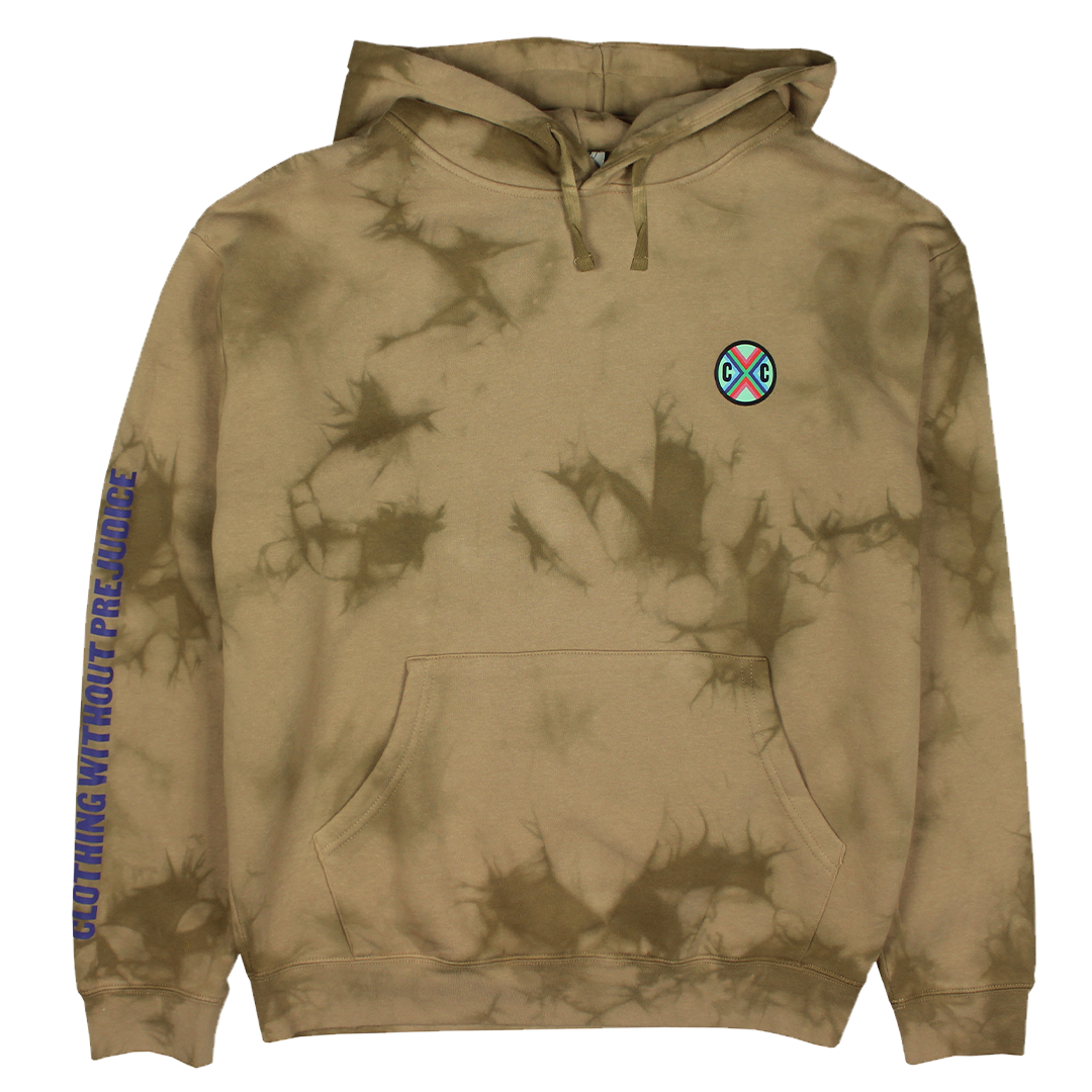 Cross Colours New Circle Logo Hoodie - Clay Crystal