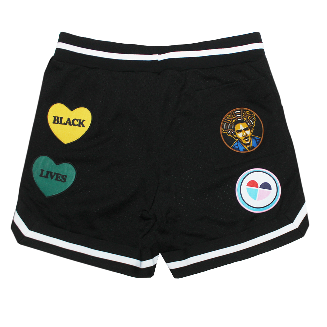 Cross Colours Patches Basketball Short - Black