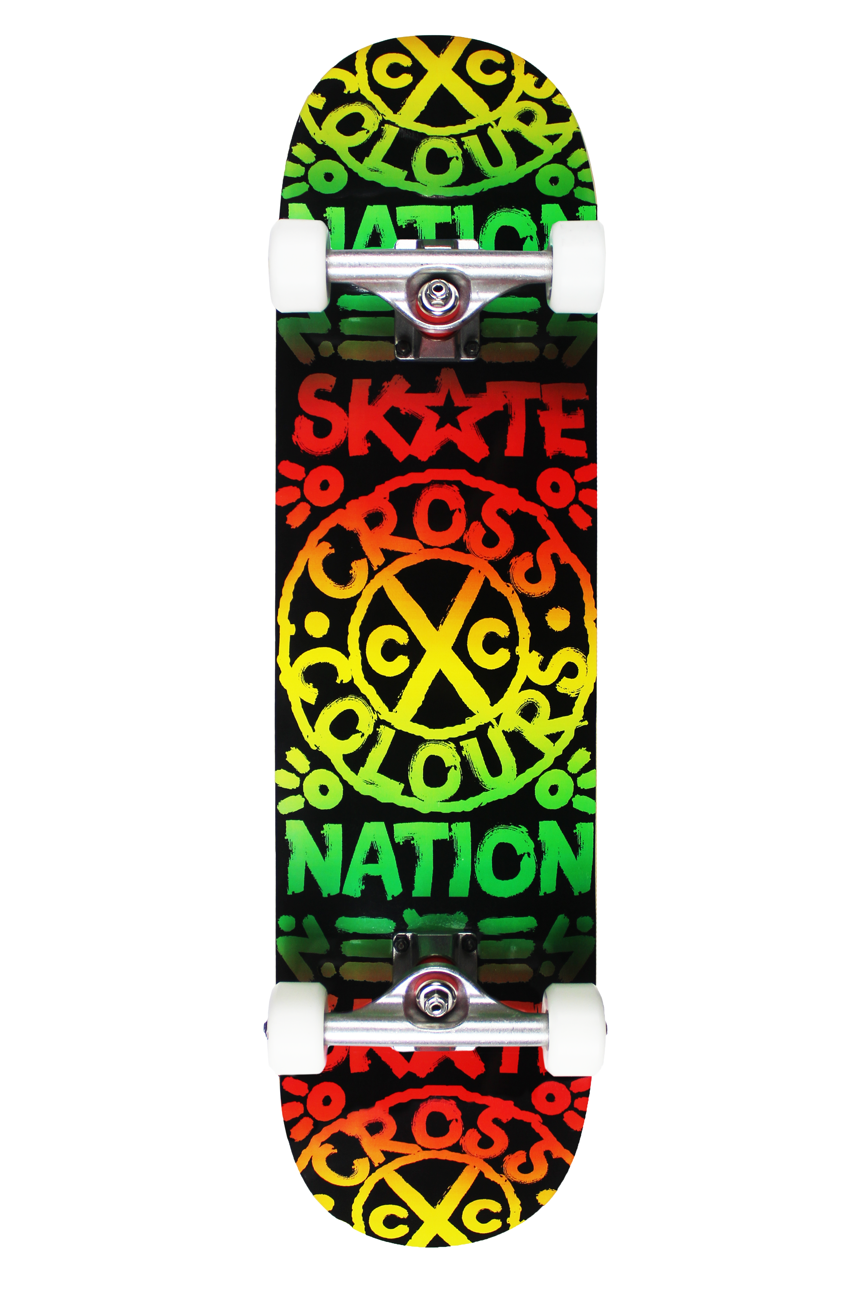 Cross Colours X Skate Nation Tribal Print Skateboard