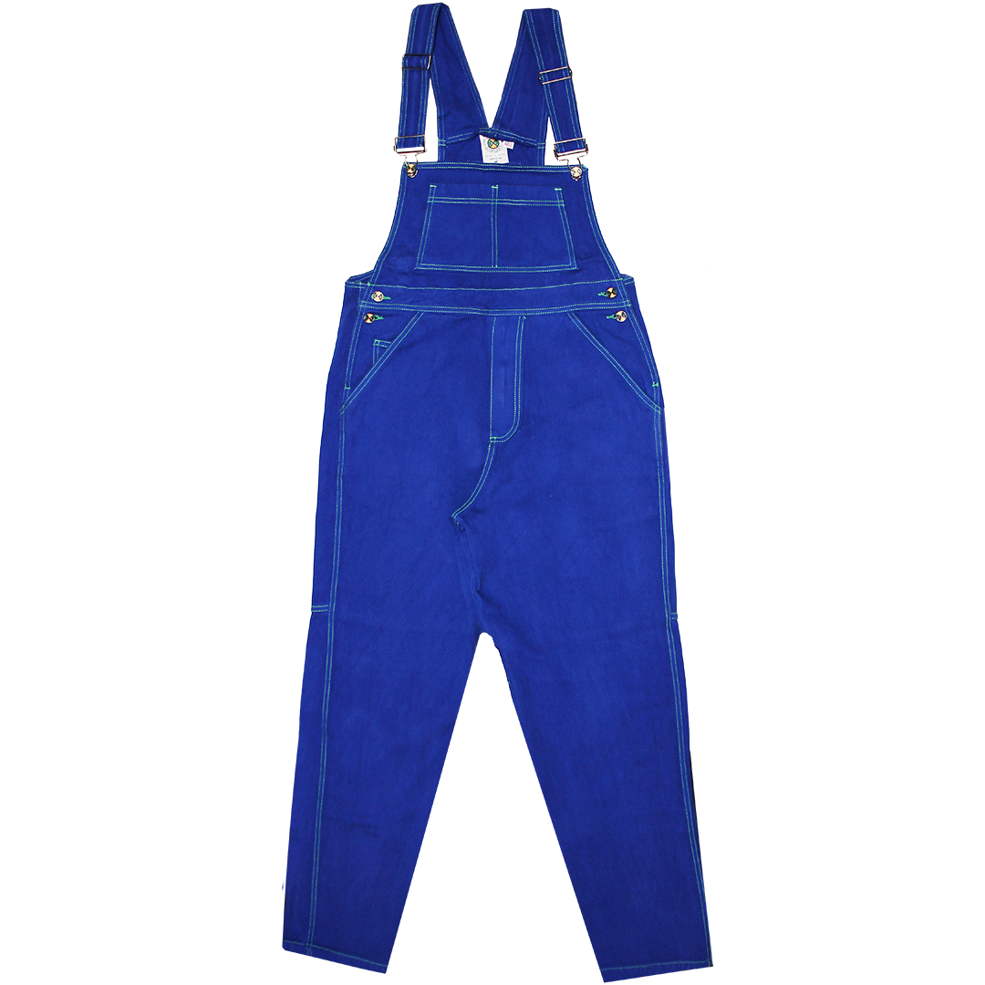 Cross Colours Classic Brushed Twill Overalls - Cobalt Blue