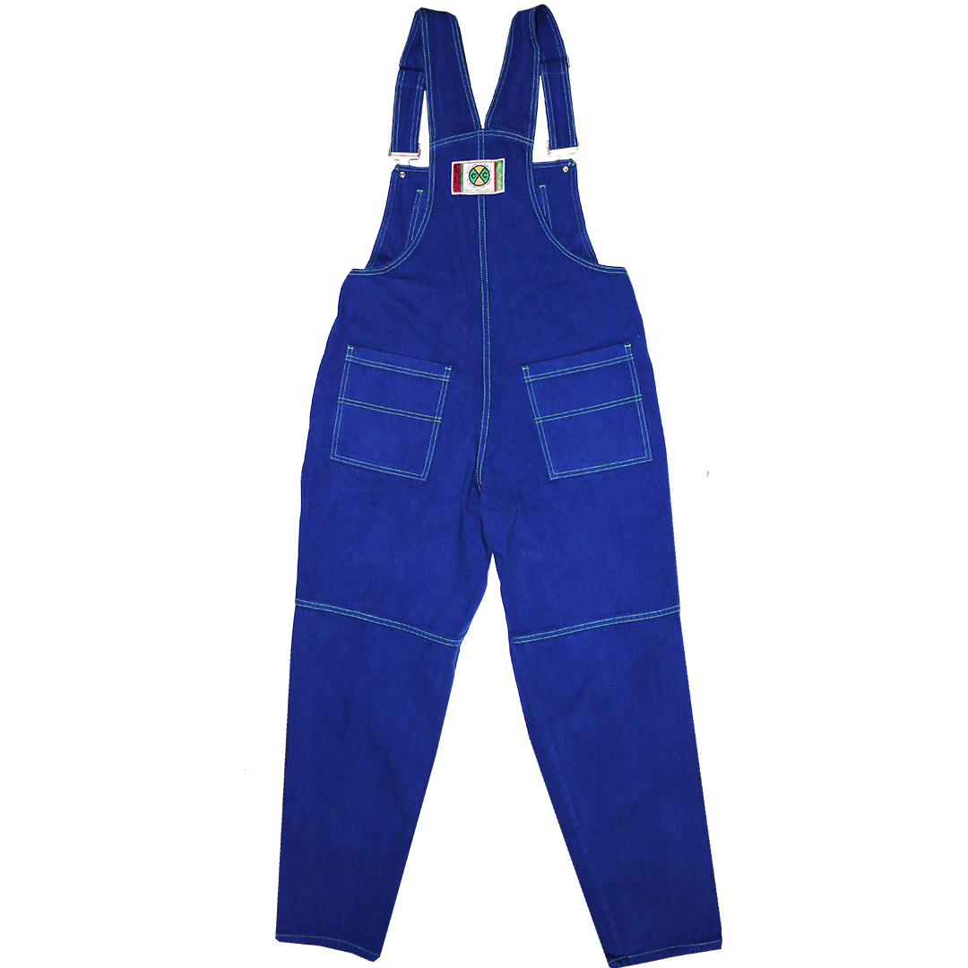Cross Colours Classic Brushed Twill Overalls - Cobalt Blue