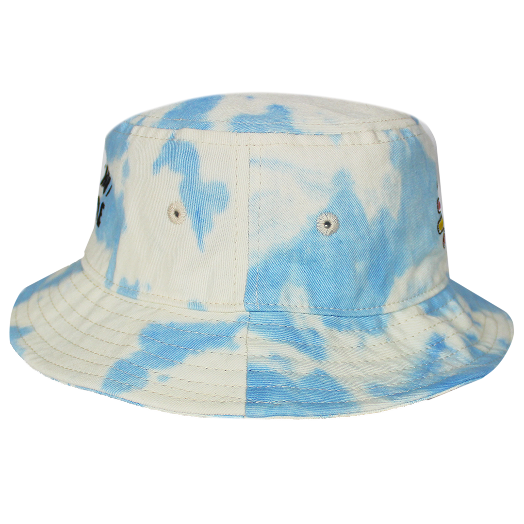 Cross Colours Sunshine Logo Bucket Hat - Tie Dye Cloud