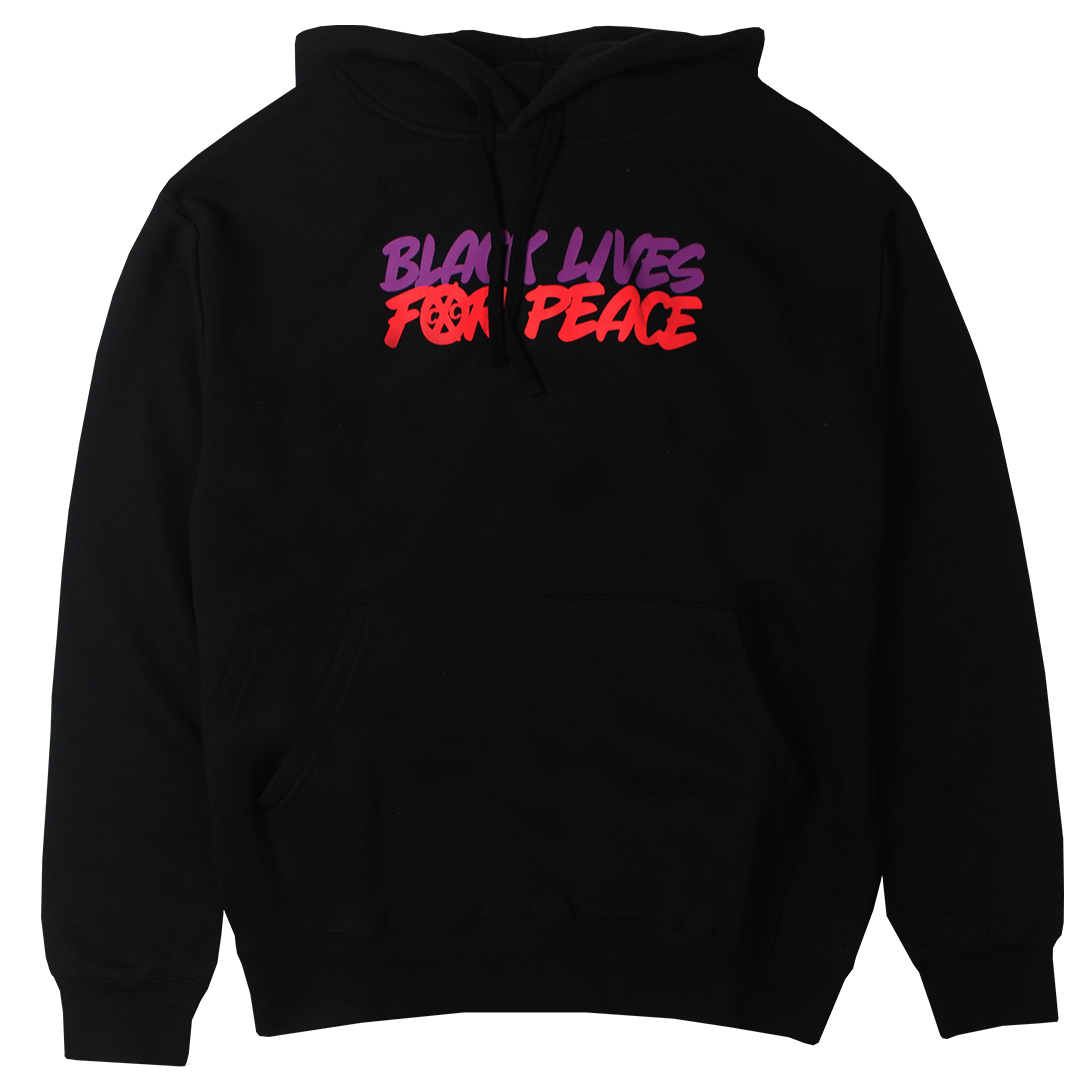 Cross Colours Black Lives For Peace Hoodie - Black