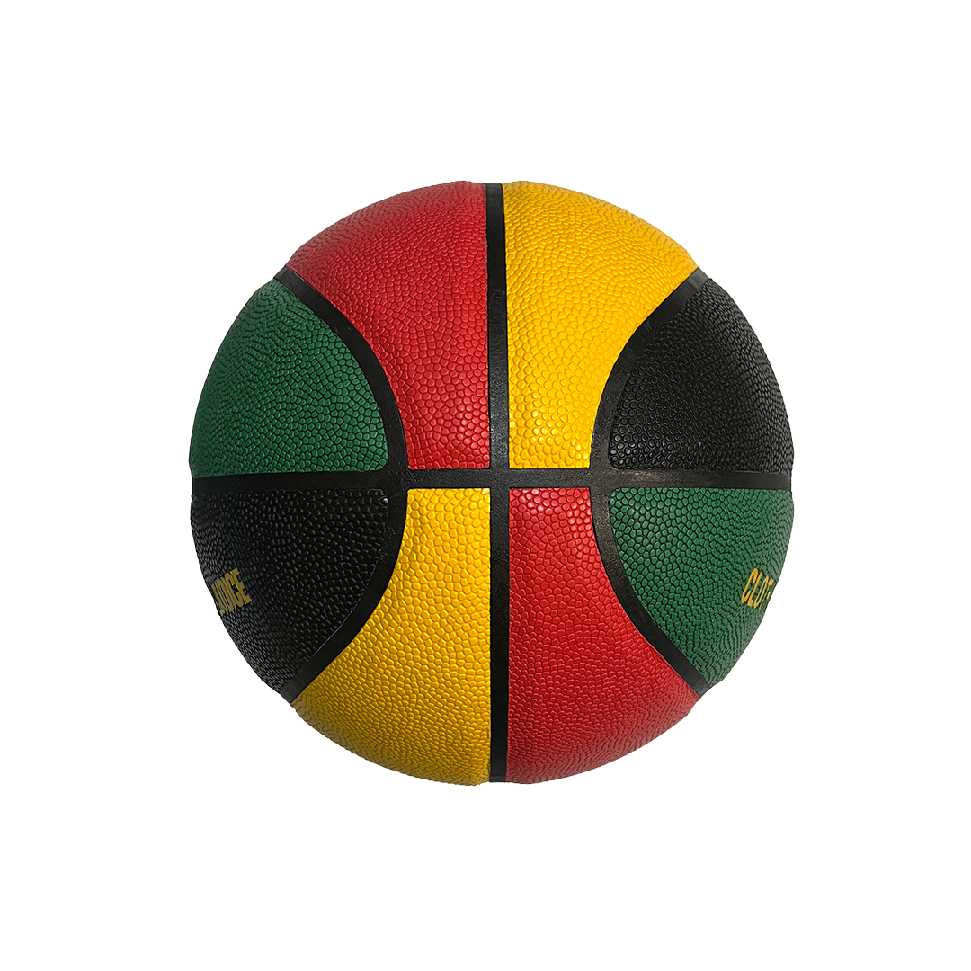 red and yellow basketball